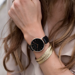 RELOJ HANNAH MARTIN ANFIELD BLACK + BRAZALETE