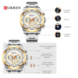 RELOJ CURREN ARROW SILVER