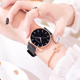 RELOJ HANNAH MARTIN FERRARA BLACK + BRAZALETE