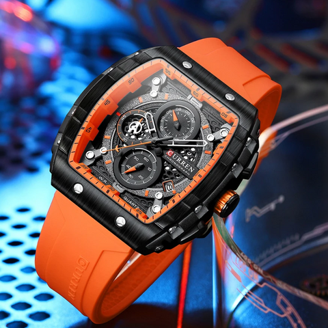RELOJ CURREN DOHA ORANGE
