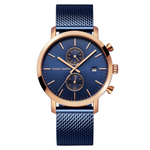 RELOJ HANNAH MARTIN RIVER BLUE GOLD