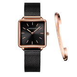 RELOJ HANNAH MARTIN MALIBU BLACK ROSE + BRAZALETE Wayano Store