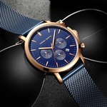 RELOJ HANNAH MARTIN RIVER BLUE GOLD