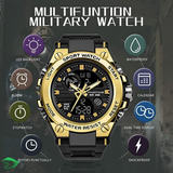 RELOJ SANDA MILITARY BLACK GOLD