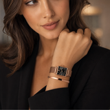 RELOJ HANNAH MARTIN MALIBU ROSE BLACK + BRAZALETE Wayano Store