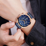 RELOJ HANNAH MARTIN RIVER BLUE GOLD