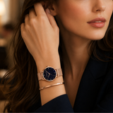 RELOJ HANNAH MARTIN VENECIA BLACK ROSE + BRAZALETE Wayano Store