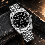 RELOJ NIBOSI WINDSOR BLACK SILVER Wayano Store