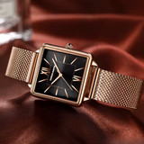 RELOJ HANNAH MARTIN MALIBU ROSE BLACK + BRAZALETE Wayano Store