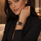 RELOJ HANNAH MARTIN MALIBU ROSE BLACK Wayano Store