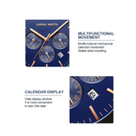 RELOJ HANNAH MARTIN RIVER BLUE GOLD