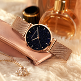 RELOJ HANNAH MARTIN VENECIA BLACK ROSE + BRAZALETE Wayano Store