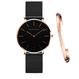 RELOJ HANNAH MARTIN FERRARA BLACK + BRAZALETE - Wayano Store