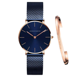 RELOJ HANNAH MARTIN SOUL BLUE + BRAZALETE - Wayano Store