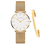 RELOJ HANNAH MARTIN GOLD MESH + BRAZALETE - Wayano Store