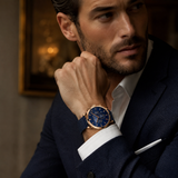 RELOJ HANNAH MARTIN RIVER BLUE GOLD Wayano Store