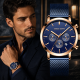 RELOJ HANNAH MARTIN RIVER BLUE GOLD Wayano Store
