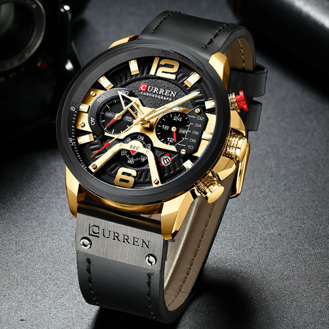 RELOJ CURREN LEGEND BLACK GOLD