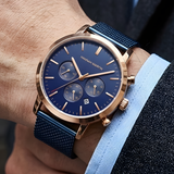 RELOJ HANNAH MARTIN RIVER BLUE GOLD - Wayano Store