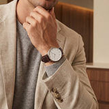 RELOJ HANNAH MARTIN LUTTON BROWN SILVER Wayano Store