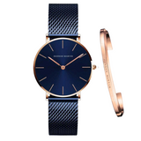 RELOJ HANNAH MARTIN SOUL BLUE + BRAZALETE