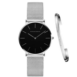 RELOJ HANNAH MARTIN SOUL SILVER + BRAZALETE