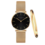 RELOJ HANNAH MARTIN SOUL GOLD + BRAZALETE