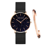 RELOJ HANNAH MARTIN FERRARA BLACK + BRAZALETE