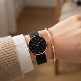 RELOJ HANNAH MARTIN FERRARA BLACK + BRAZALETE - Wayano Store
