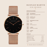 RELOJ HANNAH MARTIN SOUL ROSE GOLD + BRAZALETE Wayano Store
