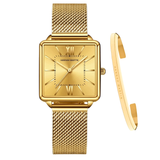 RELOJ HANNAH MARTIN MALIBU GOLD + BRAZALETE Wayano Store