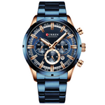 RELOJ CURREN EARTH BLUE