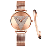 RELOJ HANNAH MARTIN VIENNA ROSE + BRAZALETE