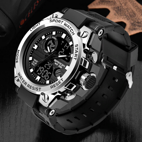 RELOJ SANDA MILITARY SILVER