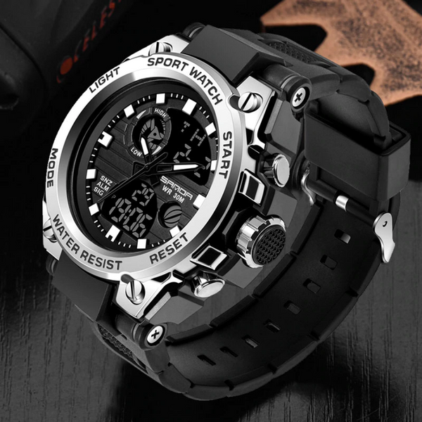 RELOJ SANDA MILITARY SILVER Wayano Store