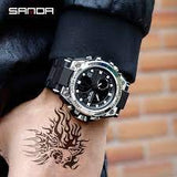 RELOJ SANDA MILITARY SILVER