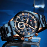 RELOJ CURREN EARTH BLUE