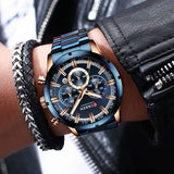 RELOJ CURREN EARTH BLUE